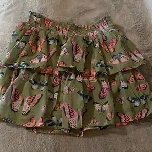 Girls Sonoma 6X  butterfly skirt with shorts